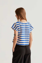 Load image into Gallery viewer, Compania Fantastică Bamboo Striped Top - Blue