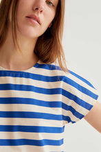 Load image into Gallery viewer, Compania Fantastică Bamboo Striped Top - Blue