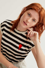 Load image into Gallery viewer, Compania Fantastică Tulip T Shirt - Black Stripe
