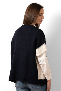 Maiba Tank Top - Navy / Cream