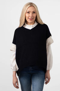 Maiba Tank Top - Navy / Cream