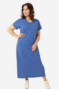 Jersey Maxi Dress - Blue