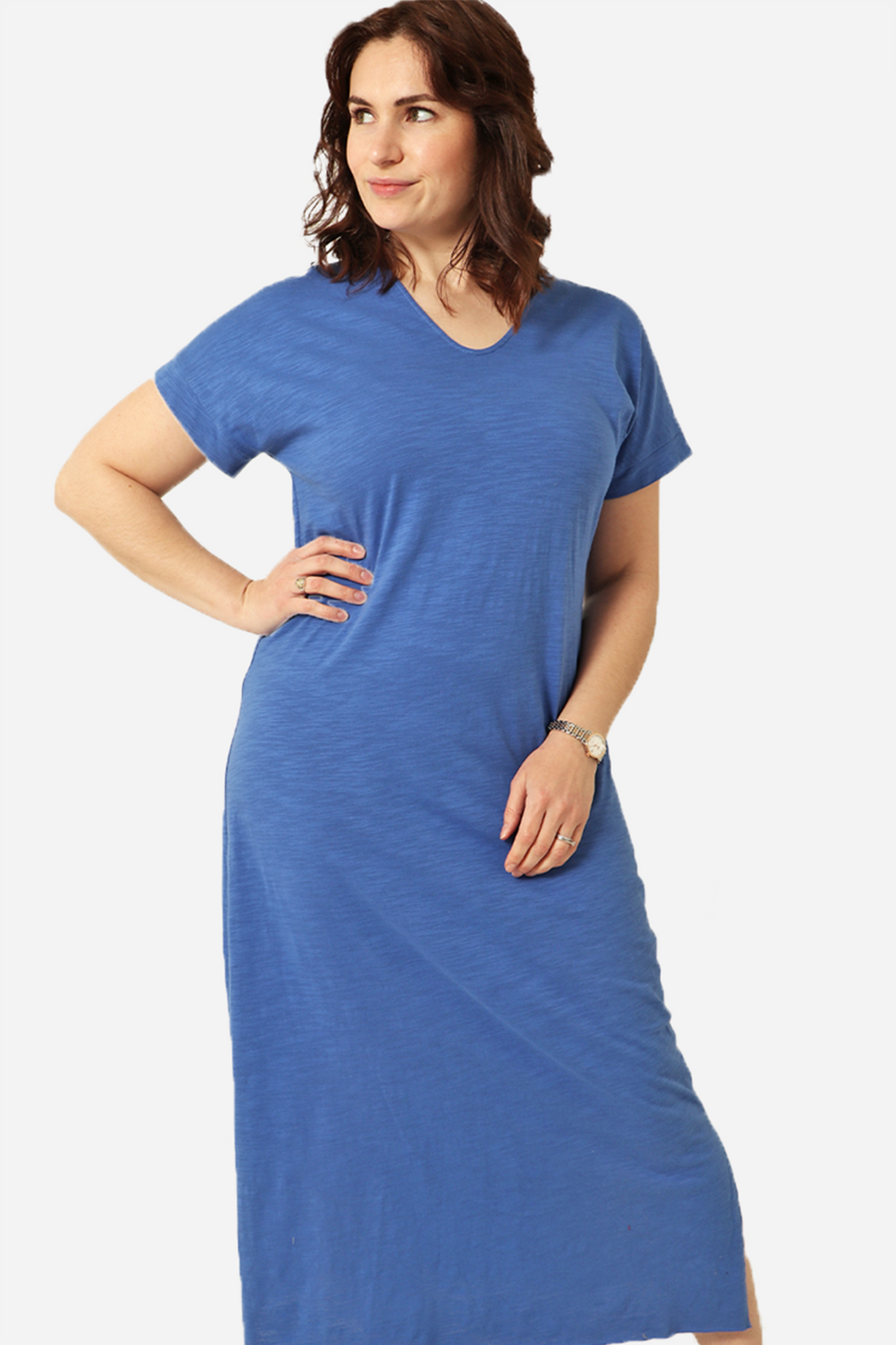 Jersey Maxi Dress - Blue
