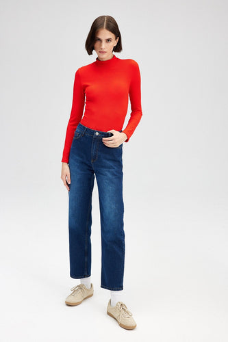 Mom Fit Jeans - Dark Blue