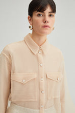 Load image into Gallery viewer, Organza Shirt - Nude