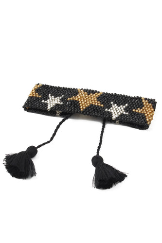 Beaded Bracelet - Black Star