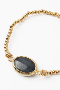 Gemstone bracelet - Grey