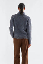 Load image into Gallery viewer, Compania Fantastica Striped Knit Cardigan - Blue/Brown