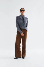 Load image into Gallery viewer, Compania Fantastica Striped Knit Cardigan - Blue/Brown