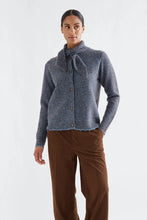Load image into Gallery viewer, Compania Fantastica Striped Knit Cardigan - Blue/Brown