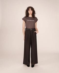 Grace & Mila Sorentino T Shirt - Chocolate