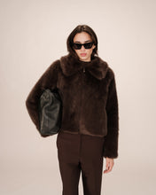 Load image into Gallery viewer, Grace &amp; Mila Shonna Faux Fur Coat - Chocolate