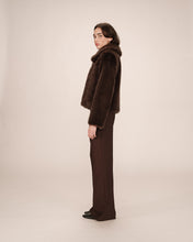 Load image into Gallery viewer, Grace &amp; Mila Shonna Faux Fur Coat - Chocolate