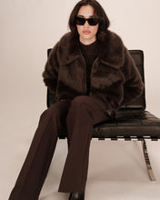 Load image into Gallery viewer, Grace &amp; Mila Shonna Faux Fur Coat - Chocolate