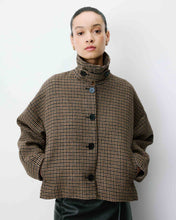 Load image into Gallery viewer, Grace &amp; Mila Arthur Houndstooth Coat - Coffee