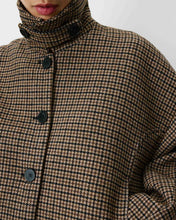 Load image into Gallery viewer, Grace &amp; Mila Arthur Houndstooth Coat - Coffee