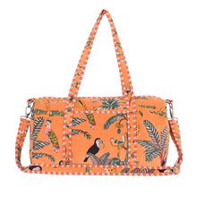 Load image into Gallery viewer, The Jungle Velvet Weekender - Orange