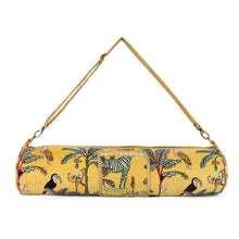 Load image into Gallery viewer, Velvet Yoga Mat Bag - Yellow