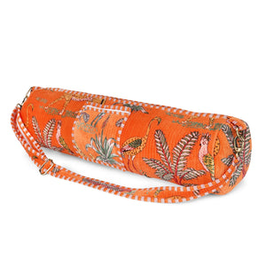 Velvet Yoga Mat Bag - Orange