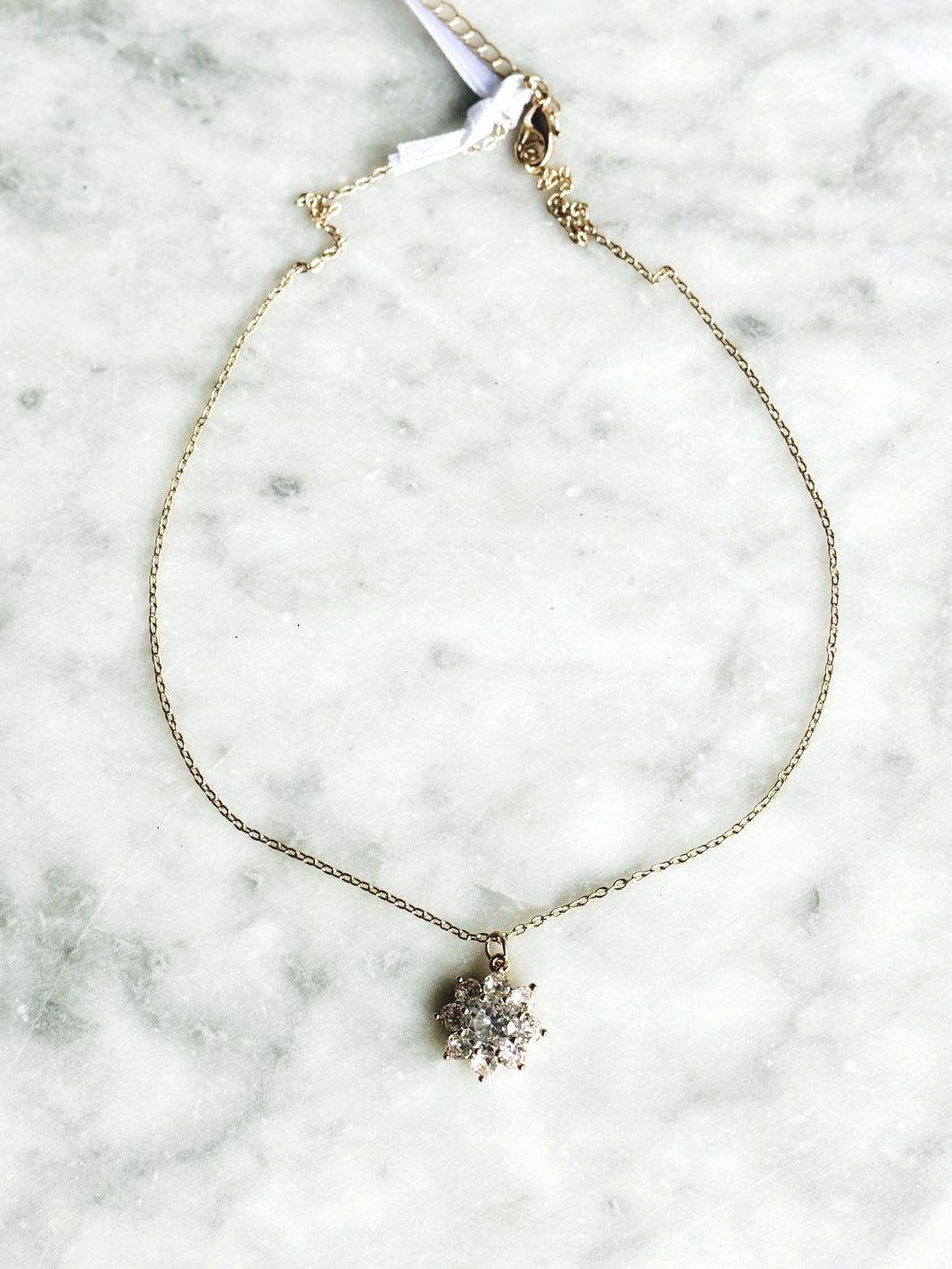 Diamante Cluster Necklace