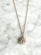 Load image into Gallery viewer, Diamante Cluster Necklace