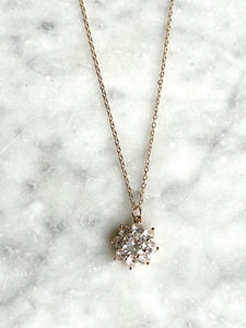 Diamante Cluster Necklace