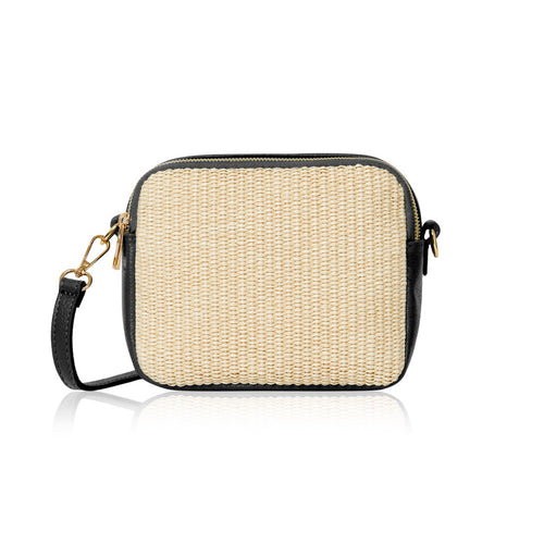 The Weave Crossbody Bag - Black