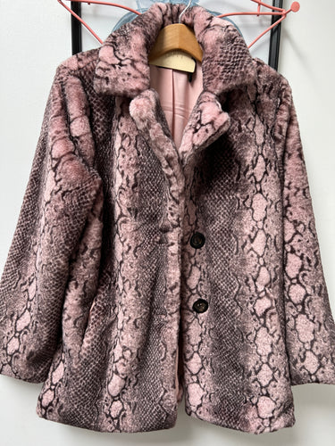Faux Fur - Snake Pink