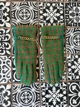 Load image into Gallery viewer, Alex Max Chain Gloves - Green/Taupe