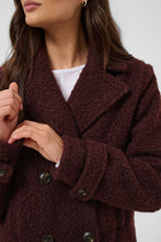 Load image into Gallery viewer, Kaffe Anne Coat - Fudge Red