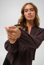 Load image into Gallery viewer, Kaffe Galina Blouse - Fudge Red