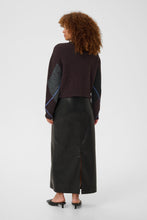 Load image into Gallery viewer, Kaffe Grith Wool Blend Argyle Knit Pullover - Dark Grey Melange Fudge