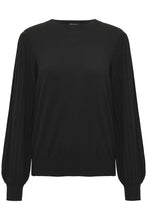Load image into Gallery viewer, Kaffe Lone Knit Pullover - Black
