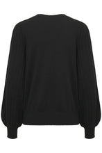 Load image into Gallery viewer, Kaffe Lone Knit Pullover - Black