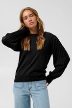 Load image into Gallery viewer, Kaffe Lone Knit Pullover - Black