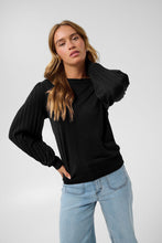 Load image into Gallery viewer, Kaffe Lone Knit Pullover - Black