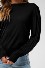 Load image into Gallery viewer, Kaffe Lone Knit Pullover - Black
