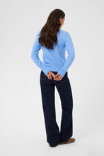 Load image into Gallery viewer, Kaffe Niel Crew Neck Pullover - Provence Melange Blue