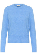 Load image into Gallery viewer, Kaffe Niel Crew Neck Pullover - Provence Melange Blue