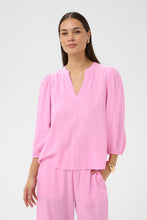 Load image into Gallery viewer, Kaffe Amilia Wing Blouse - Pink Frosting