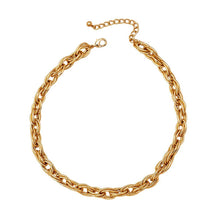 Load image into Gallery viewer, Triple Link Chunky Chain Necklace - Gold