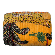 Load image into Gallery viewer, Madagascar Velvet Make Up Bag - Gold