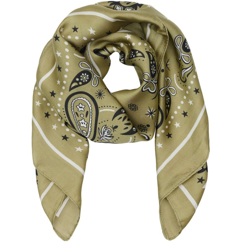 Marta du Chateau Silk Mix Scarf - Green