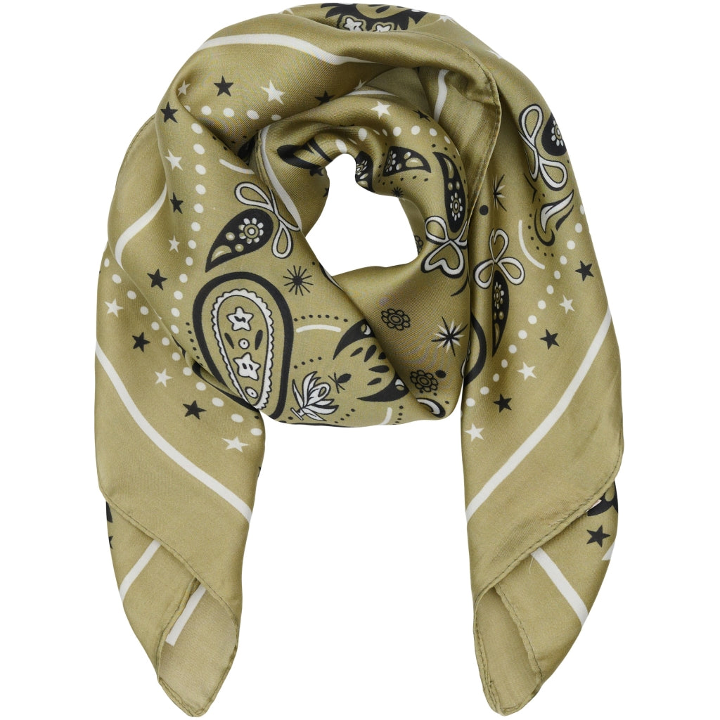 Marta du Chateau Silk Mix Scarf - Green