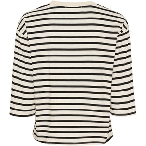 Marta du Chateau Brooklyn Stripe Top - Black