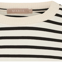 Load image into Gallery viewer, Marta du Chateau Brooklyn Stripe Top - Black