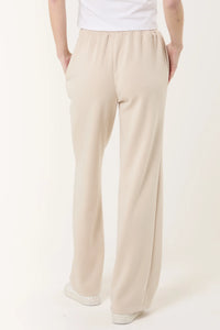 Drawstring Wide Jogger - Cream