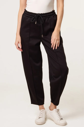 Barrel Leg Jogger - Black