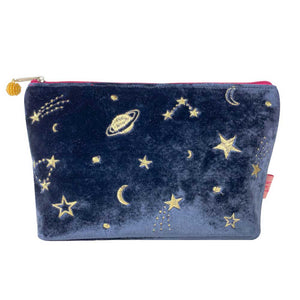 Moon & Stars Cosmetic Bag - Navy