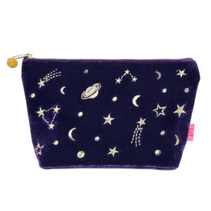 Moon & Stars Cosmetic Bag - Purple